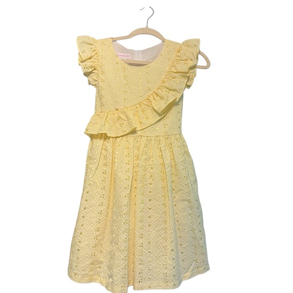 NWOT Bonnie Jean Ruffled Eyelet Girl’s Dress - Picture 1 of 5